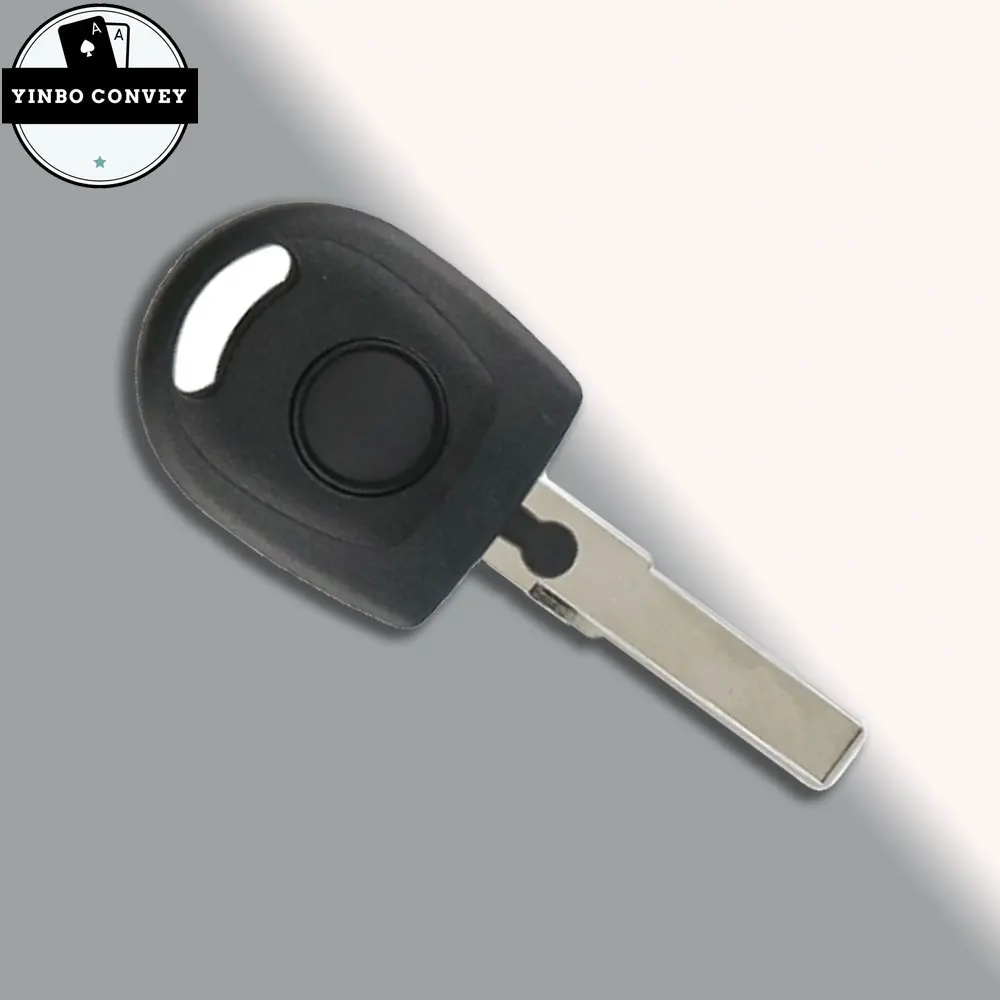 YINBO-Remote Car key Blank Shell ForVolkswagen (VW) B5 Passat Transponder Key HU66 Blade