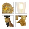 Retro Monkey Wall Light Creative Resin Wall Lamp Sitting Monkey /Hanging wall Shape Bedroom Study Home Decor Wall Table Lamp 6