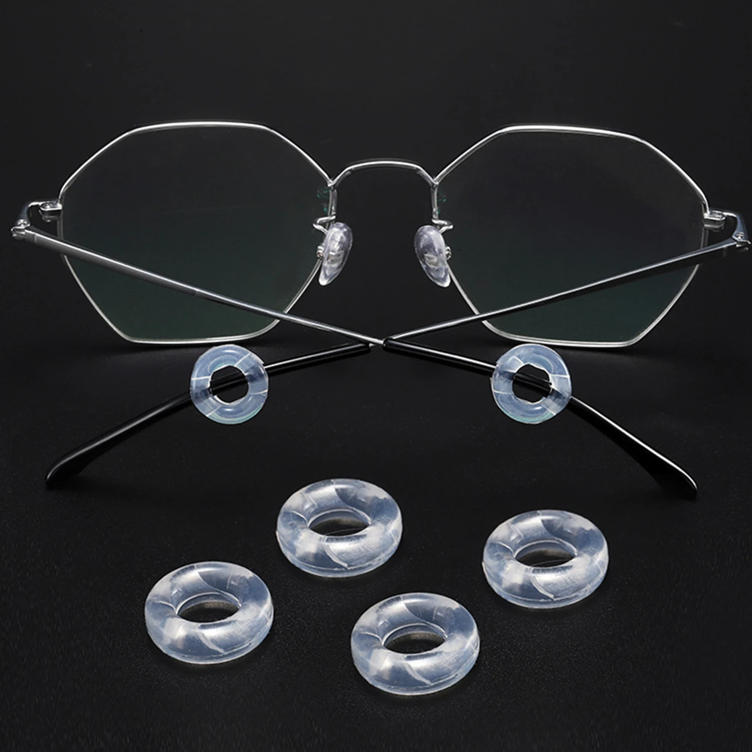 

10pairs Anti Slip Slicone Reading Glasses Grip Holesale Round Transparent Ear Hook Holder Eyewear Accessories Cheap Dropshipping