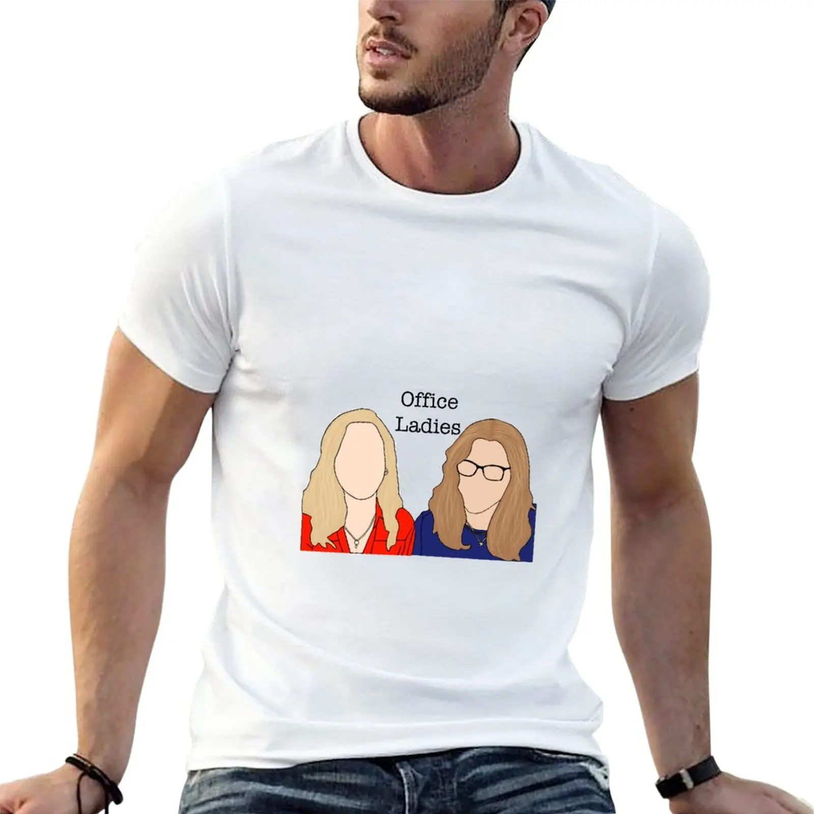 

Office Ladies T-Shirt vintage clothes blacks anime sweat shirt mens vintage t shirts