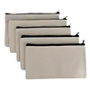 Black White Canvas Coin Money Pouch Small Toiletry Brushes Makeup Organizer Students Stationery Pencil Bag DIY Craft Storage Bag 5