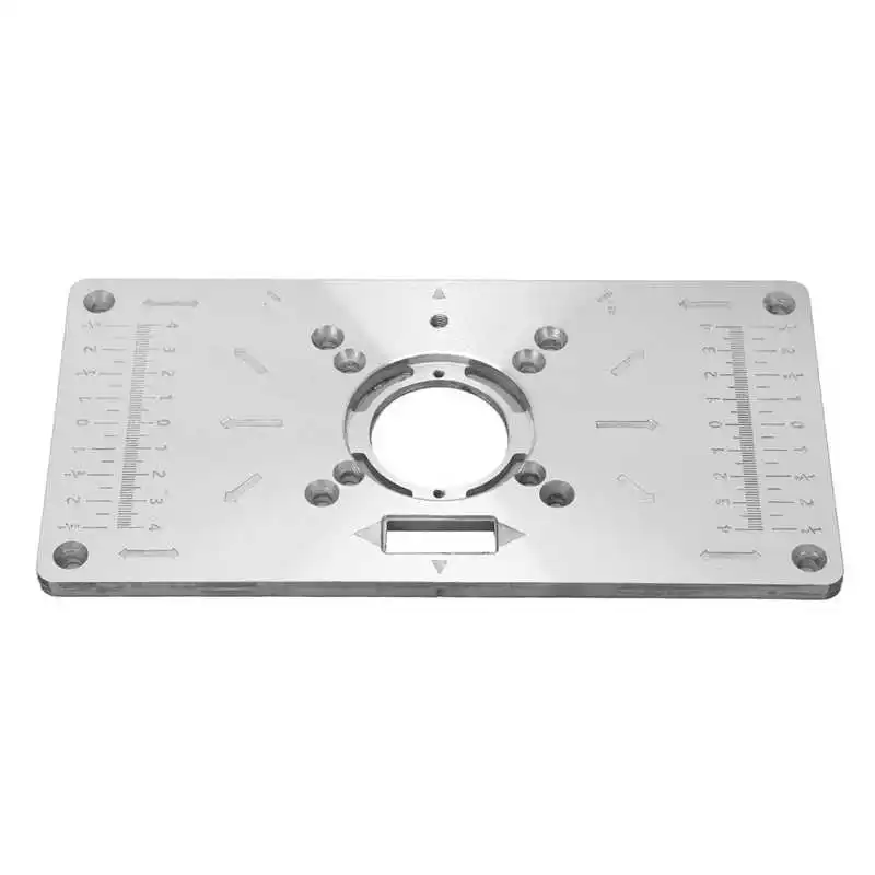 

Woodworking Benches Router Plate Aluminium Router Table Insert Plate Wear Resistant for Industrial Use