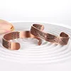 Pure Copper Cuff Bracelet Bangle Tree of Life Carving Design Magnetic Bracelets For Men With 3500 Gauss Magnets Adjustable Size 4