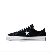 Converse One Star OX Men's and Women's Skateboarding Shoes, Impact Resistance, Hot Selling Sneakers, Black/White