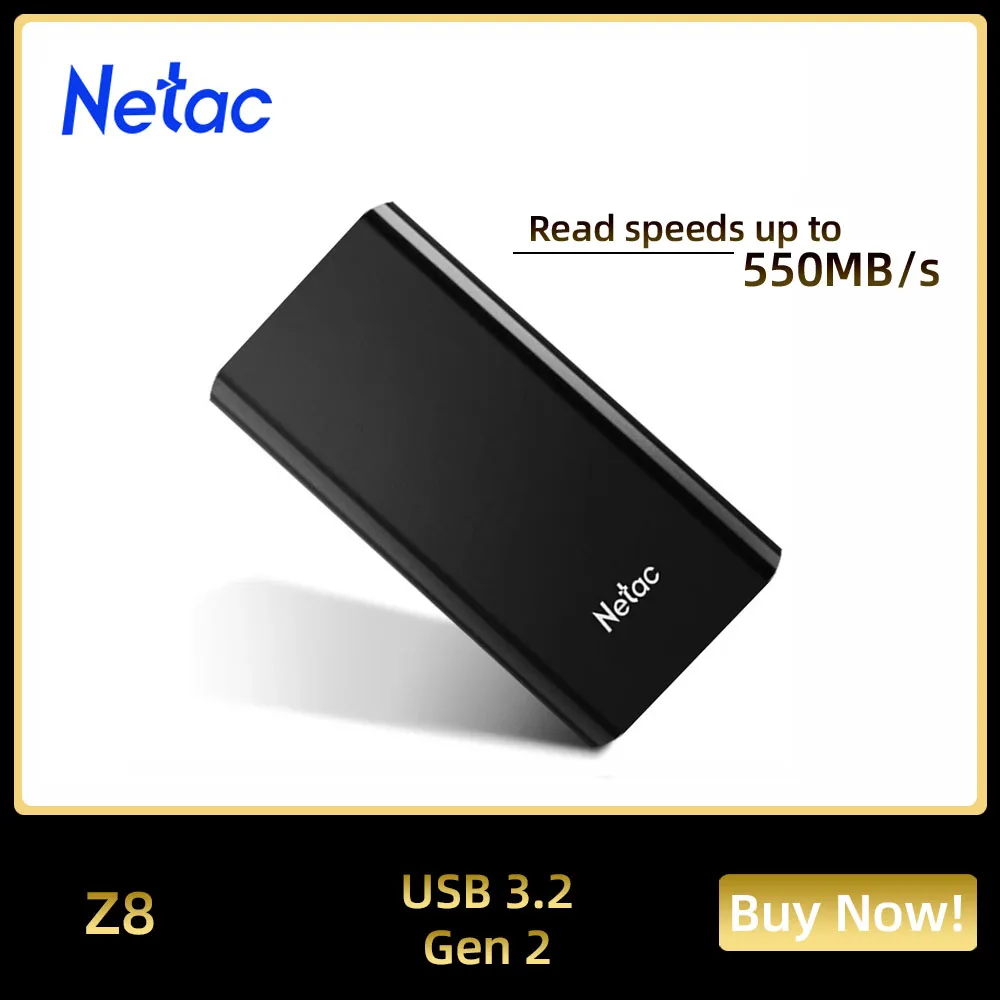 Netac External hd ssd 1tb External SSD 2tb SSD drive 250GB 500GB Portable Hard Drive Solid State Disk for laptop phone