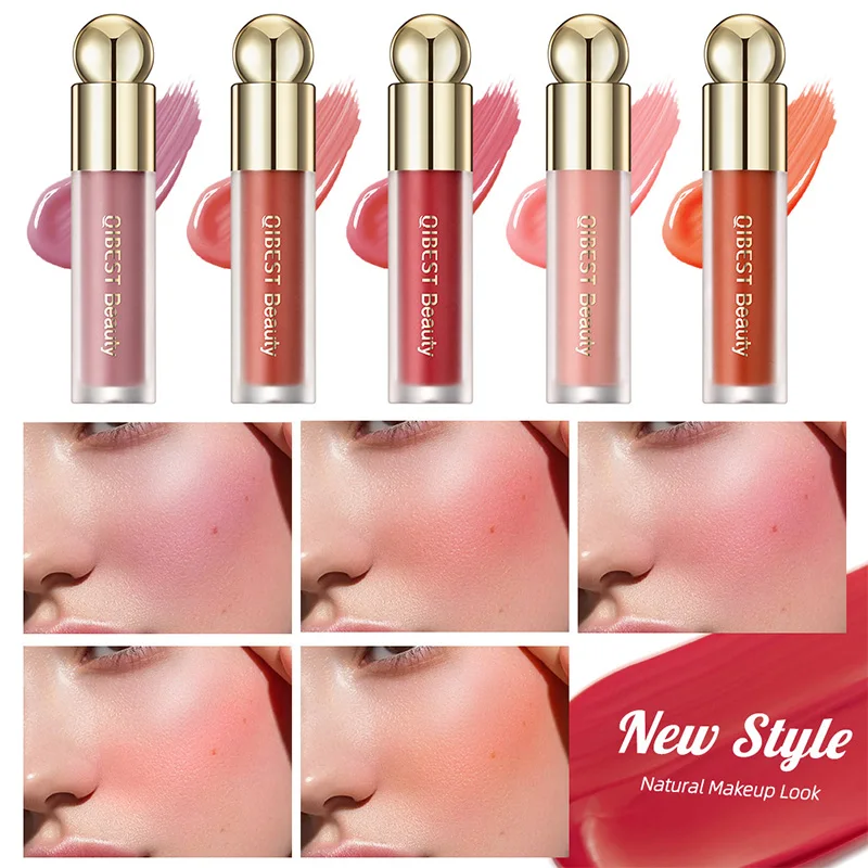 

Liquid Powder Blusher Silky Natural Cheek Rouge Soft Mist Face Makeup Waterproof Long Lasting Blusher Cosmetic 5 Color New