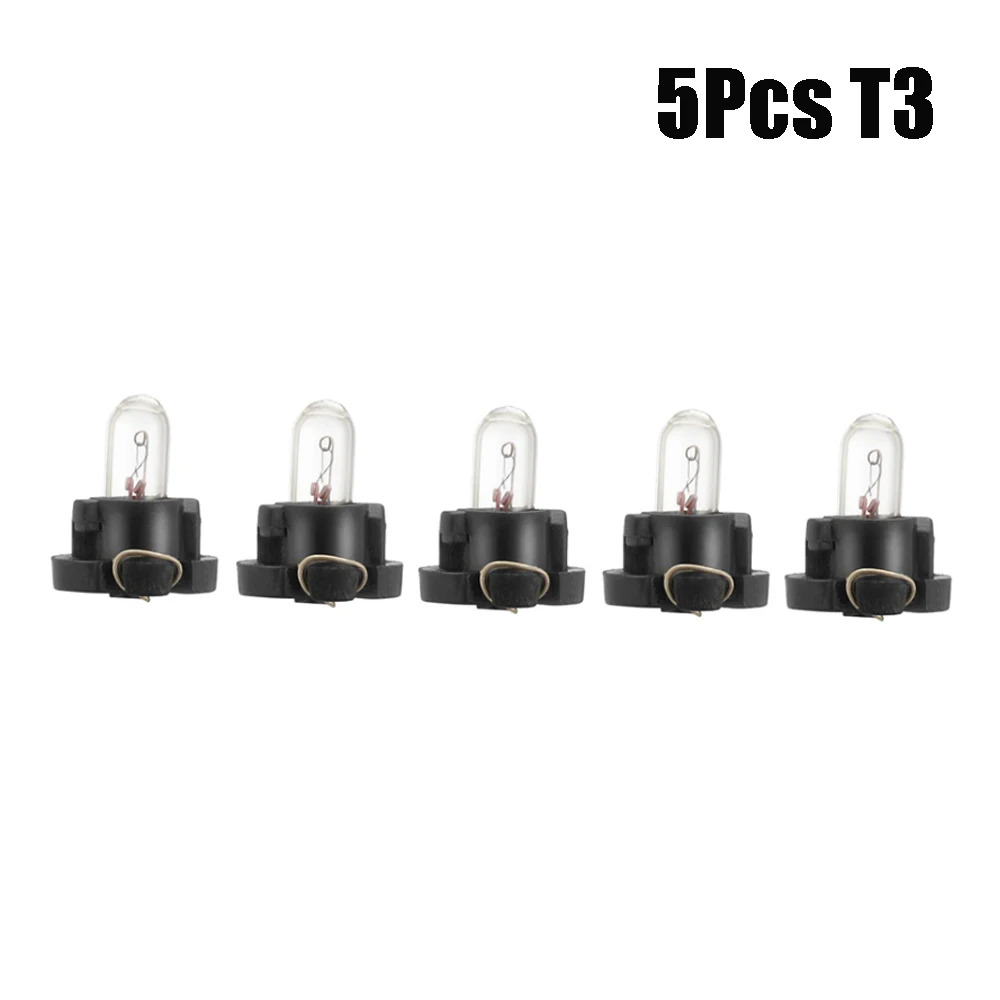 5/10Pcs Car LED Warning Lights T3 T4.2 Led Bulbs Warming Indicator Lamp 12V 4300K Yellow Instrument Bulb Halogen Bright Bulbs