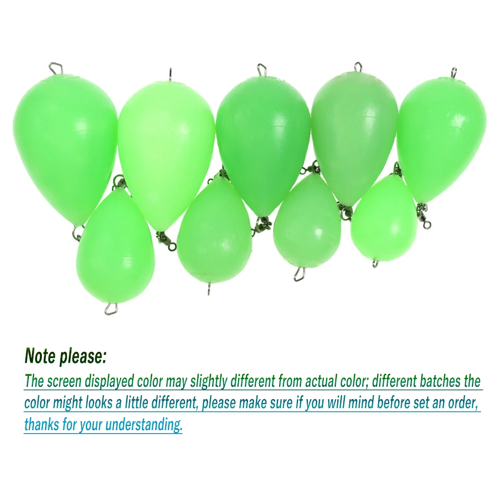 Description Picture 6 of itemWifreo Luminous Egg Float Upward Night Fishing Floats Portable Fishing Floating Buoy Bobber Tackle Thrower Long-distance Casting