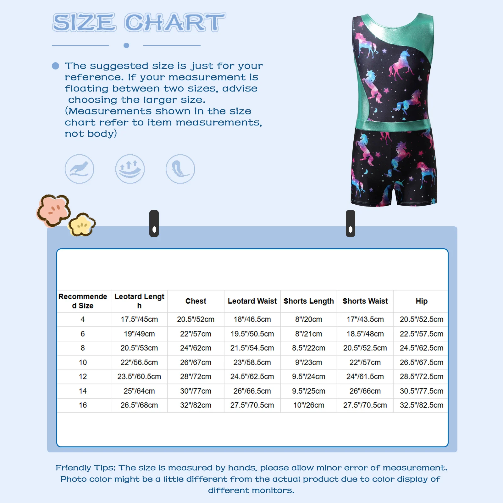 Children Girls Ballet Leotard Sleeveless Gymnastic Bodysuit with Shorts Dancewear for Dance Class Training Stage Performance