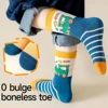 5Pairs 1-16Years Children Socks Childhood Fun Car Bright Color Soft Elasticity Abrasion Resistance Leisure Middle Sports Socks 2