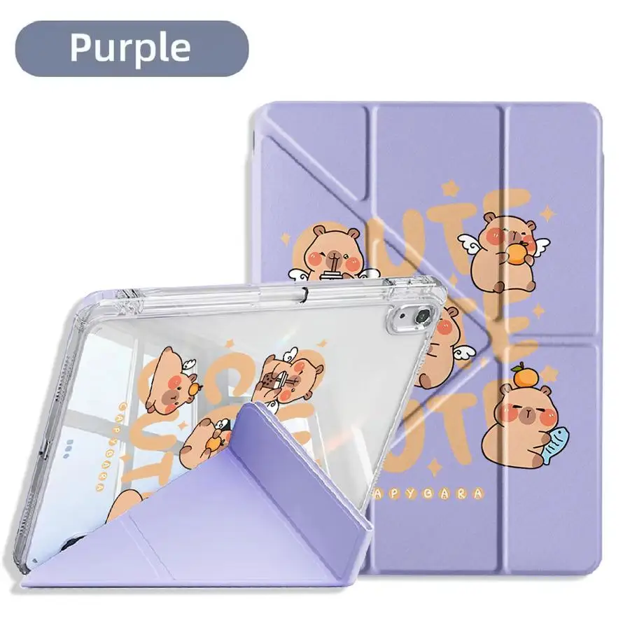 Adorable Capybara Cartoon Tablet Case Cover - Universal Fit