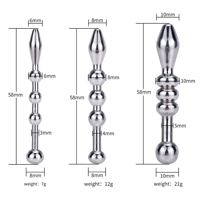 Metal Urethral Catheter Male Urethral Dilator Penis Plug Horse Eye Stimulation Sounding Masturbator Sex Toys for Men DB-101 urethral dilator silicone urethral dilator