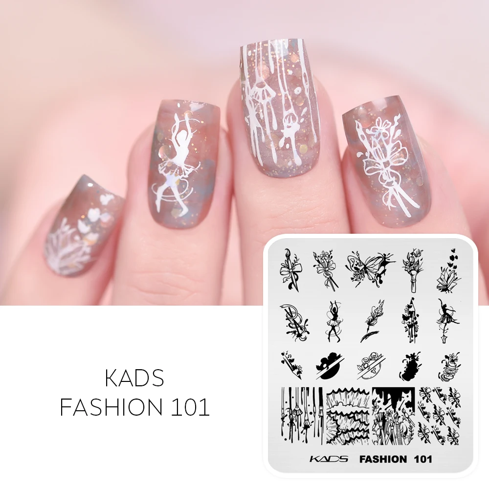 Nail Stamping Plates Stamp Template Musical Note Instrument Tape Dancer Design Printing Nail Art Plate Stainless Steel Tools 3