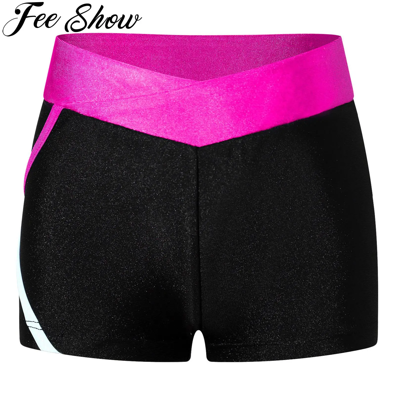 Kids Girls Color Contrast Sport Shorts Summer Casual Short Pant Trousers Bottoms Ballet Gymnastics Dance Practice Clothes Shorts kids shorts