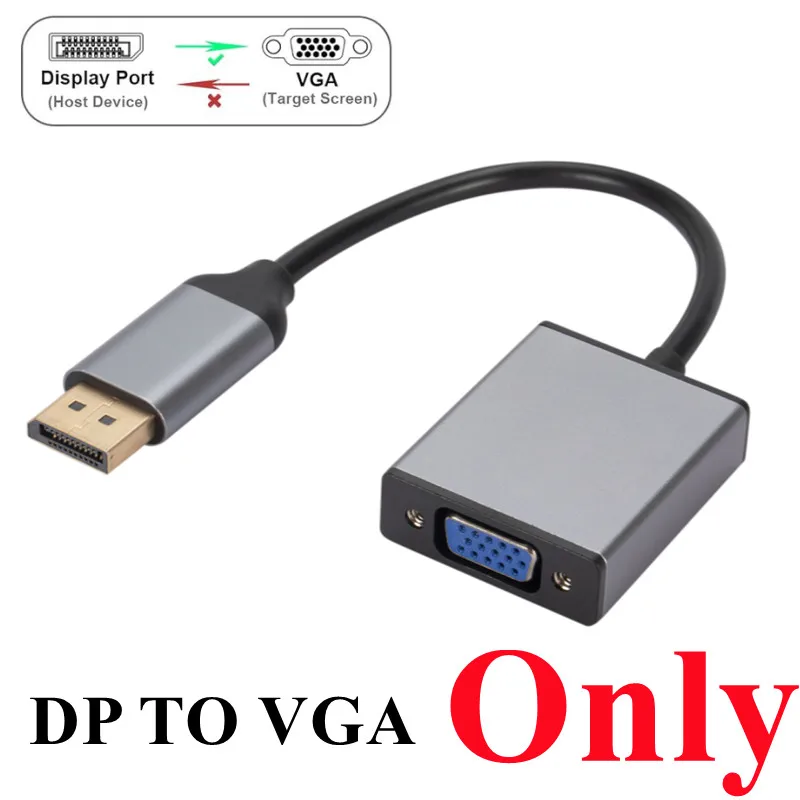 DP TO VGA Adapter DisplayPort to VGA Adapter 1080p DP Male to VGA Female Convert