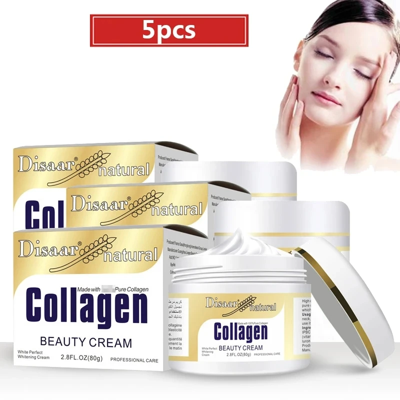 

5PCS Face Cream Collagen Cream Anti Wrinkle Anti Aging Dark Spot Remover For Face Serum Whitening Cream Face Creams Skin Care