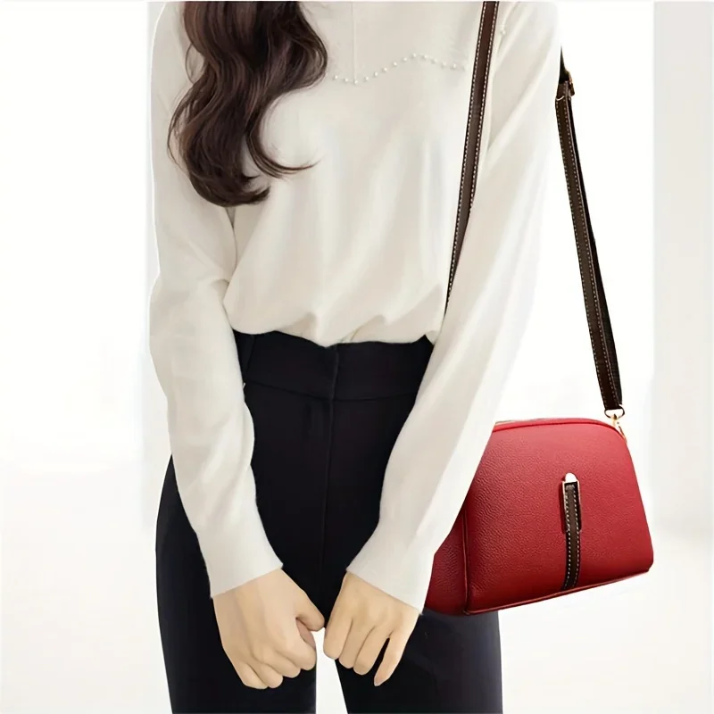 Women's Fashion Shoulder Bag & Crossbody Purse, Casual Solid Color Versatile Small Messenger Bags for Women  Purses and Handbags