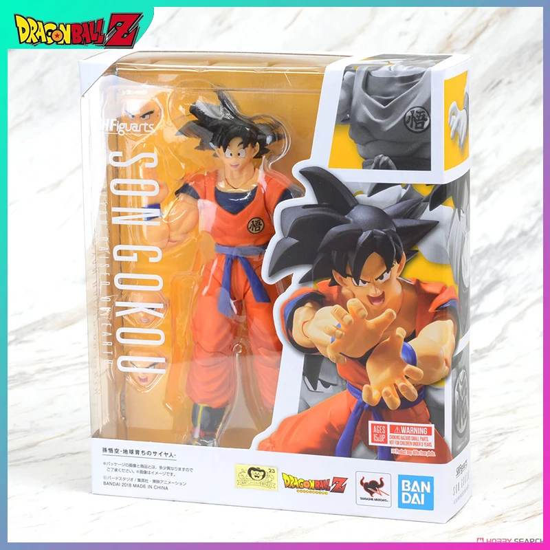 

Original Bandai Shfiguarts Dragon Ball Z Figure Super Hero Sun Goku Black Hair Action Figurines Cool Models Doll Toys Gifts