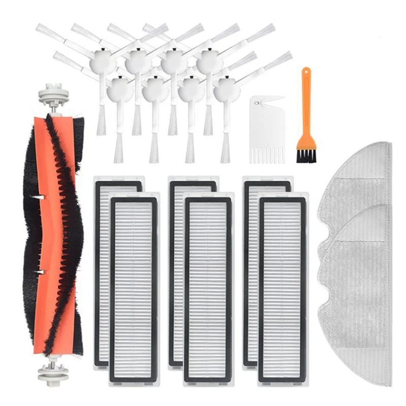 

For Dreame D9 Robot Vacuum Cleaner Main Brush Side Brush HEPA Mop Cloth Replacement Accessories Parts