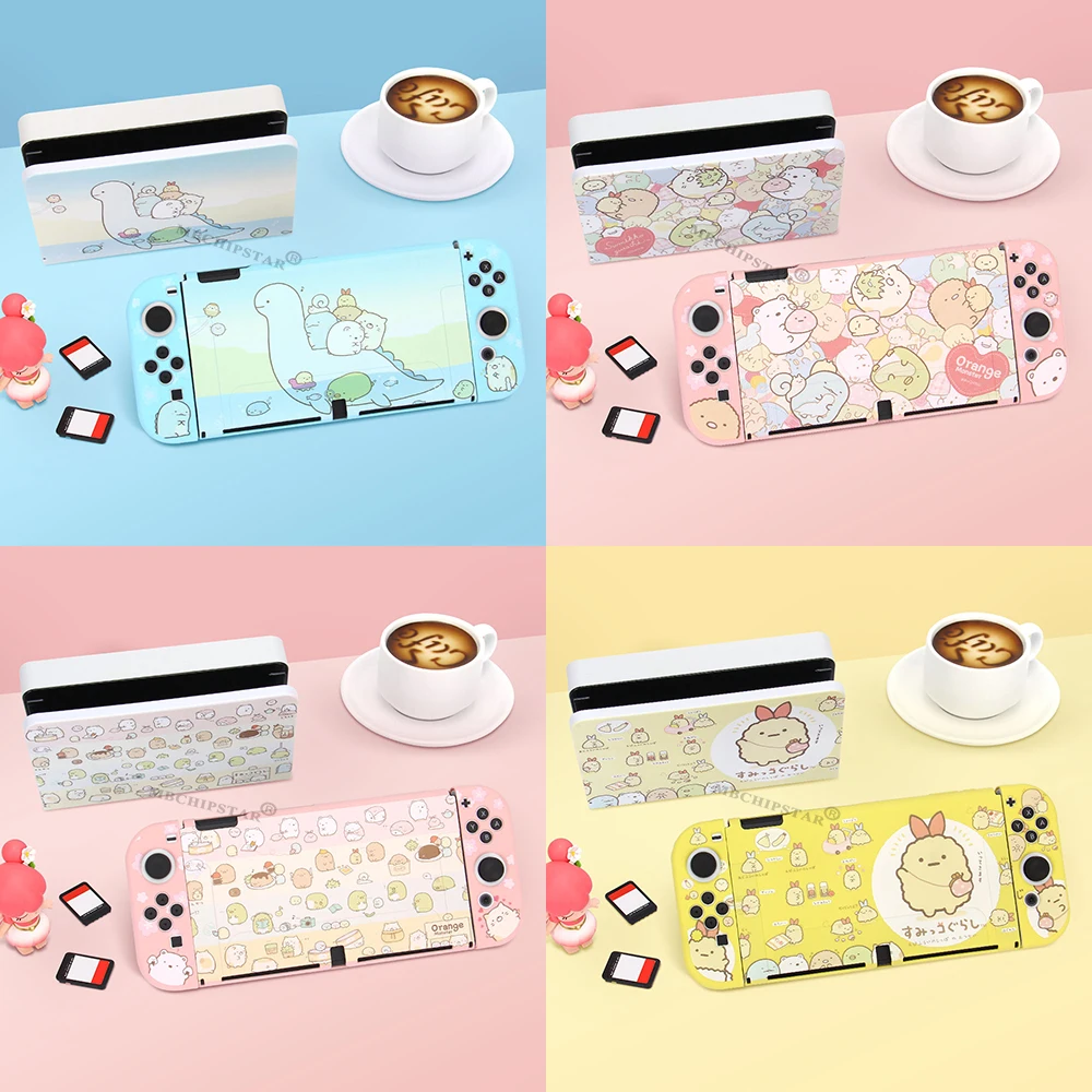 

Dropshipping Charging Dock Case Custom Faceplate Cover Shell Protective Skin for Nintendo Switch OLED Base and Console Accessory
