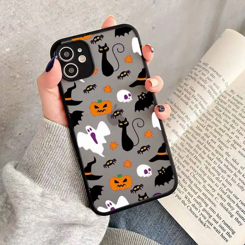 Coque Transparente Halloween Pour IPhone, Jack O Lantern Faces Pour