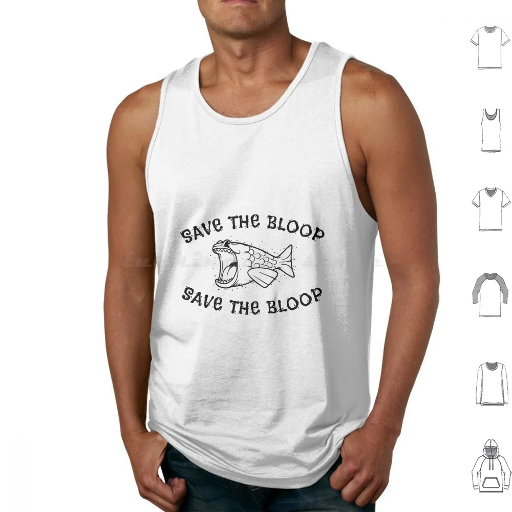 Save The Bloop Canotte Gilet Senza Maniche The Bloop Cryptid Sea Monster Fish Creature Mitiche Sea Ocean Legend Myth