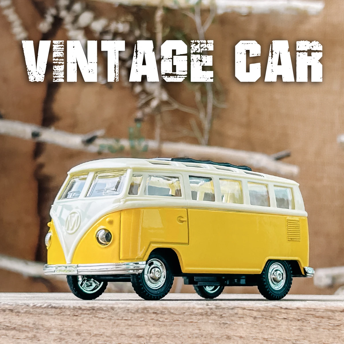 Miniature VW Bus T1 Vintage 1:32 - Avec Lumière Et Son, Jouet Collection