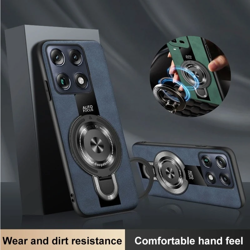 Magsafe Magnetic Ring Holder Cover for Wireless Charging - Shockproof Case