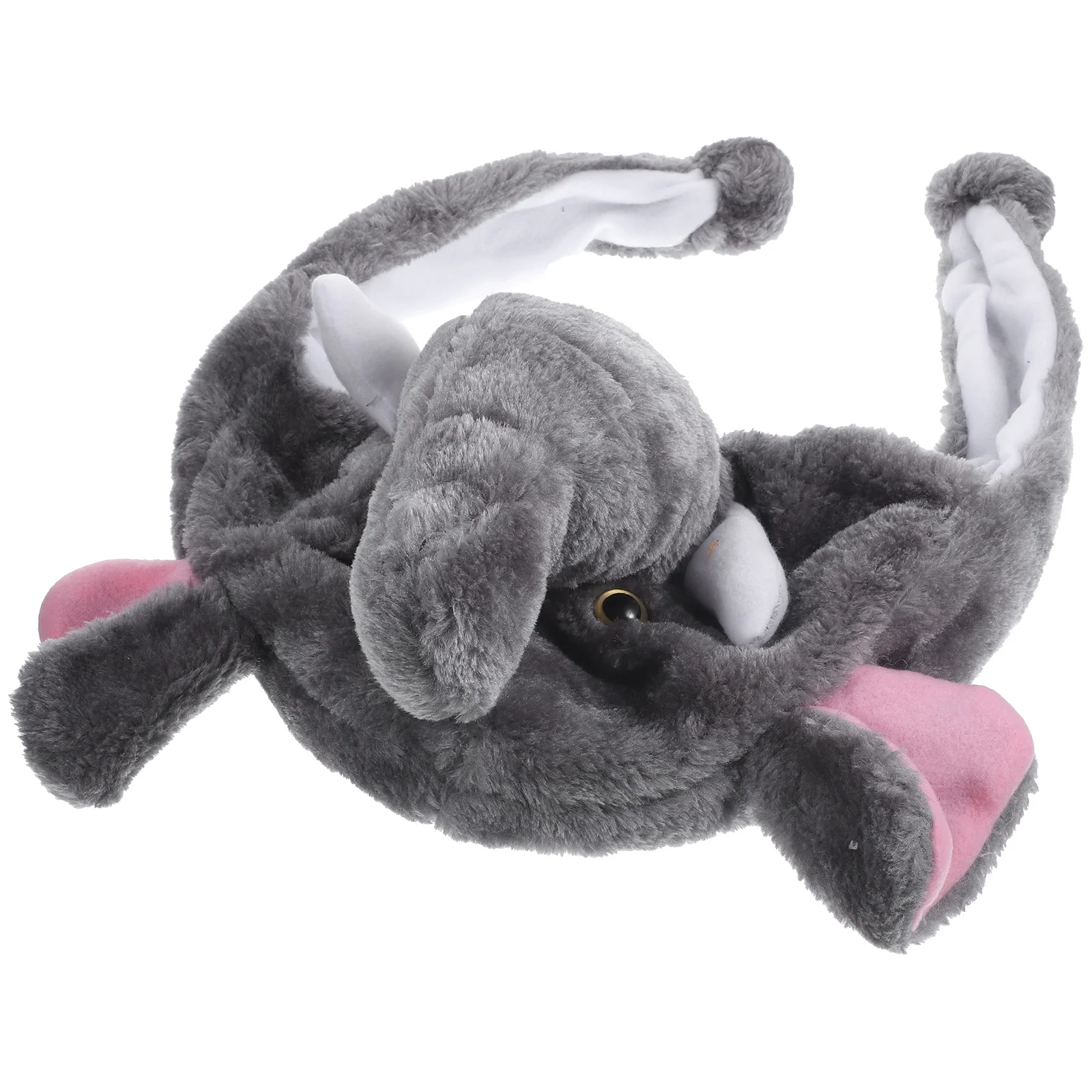 

Плюшевая шапка, очаровательный костюм слона, шапка с капюшоном, Теплый головной убор для выступления на сцене, праздничный костюм