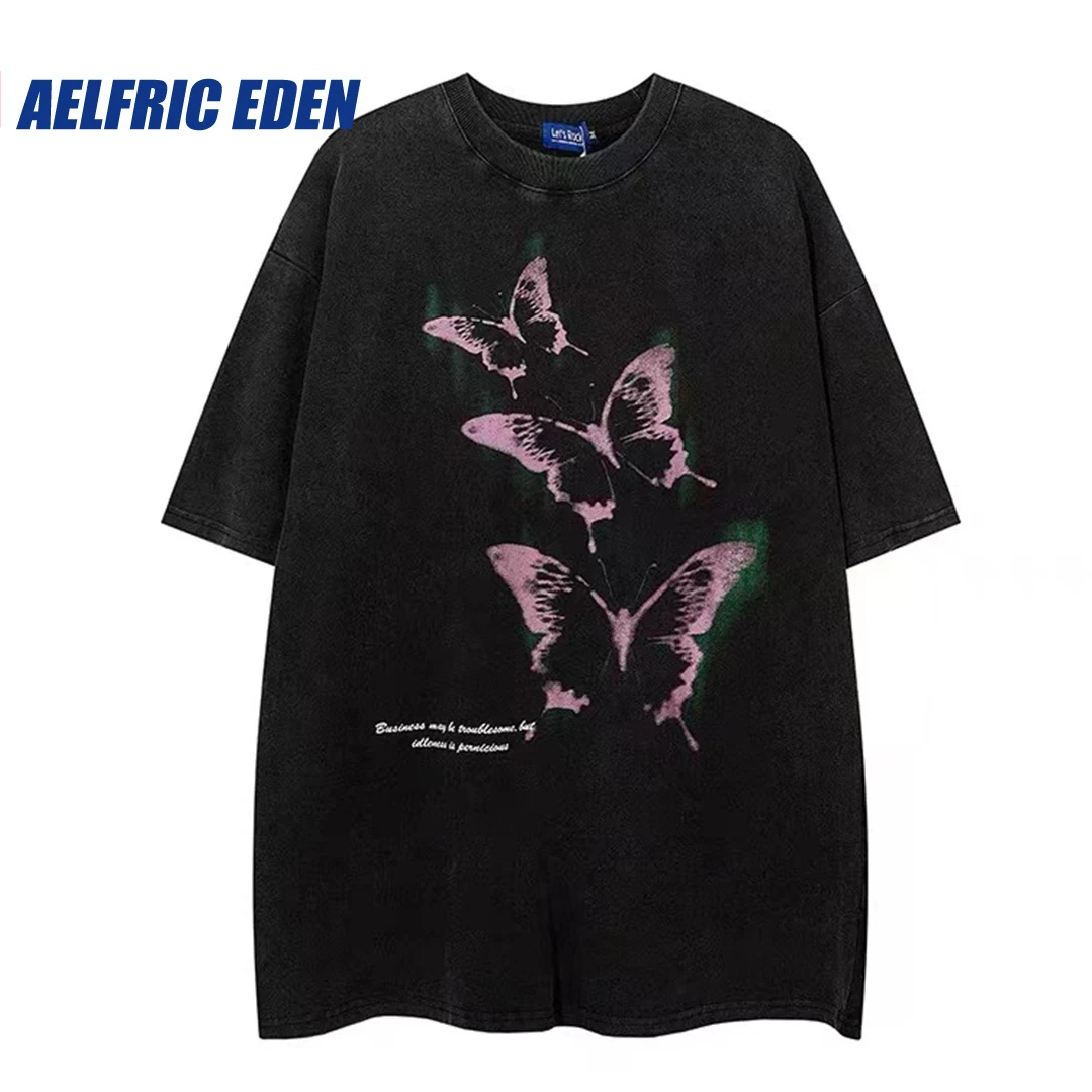 ＊Aelfric Eden＊ イレギュラー バタフライ Tシャツ Amazon.com: Aelfric Eden Mens Vintage Graphic Tees Y2K
