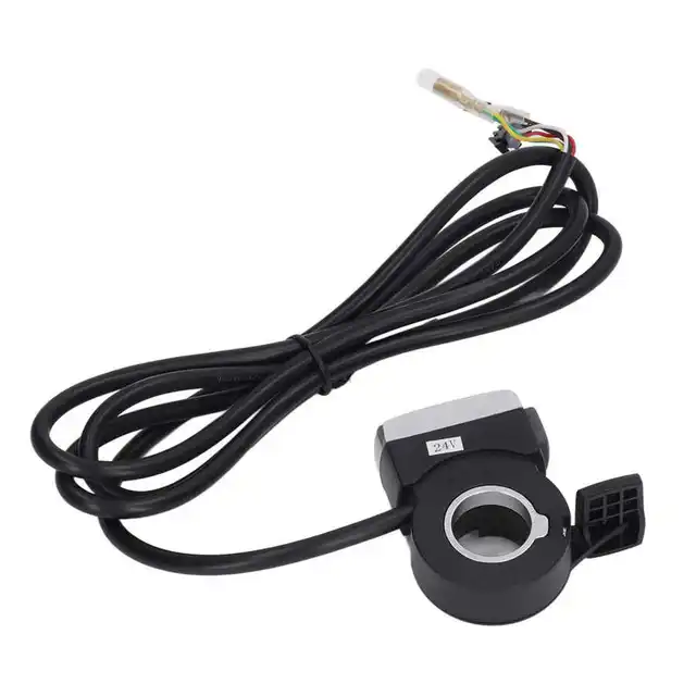 Poignée Accélérateur Pour Scooter électrique 36V/48V/60V Avec Clé Et Indicateur Batterie - Matériau Métal/plastique
