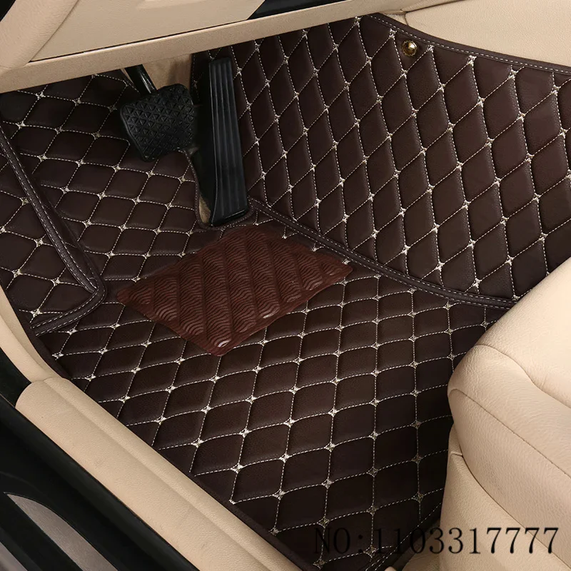 

Кожаные автомобильные коврики 100% для Seat Leon 5F Ateca Arona ibiza, автомобильные коврики для ног, аксессуары, водонепроницаемые коврики с полным покрытием