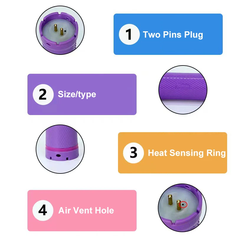 24V Standard Digital Hair Rollers Sponge Clips Set Electric Heated Perm Curler Wool Curl Big Wave Curling Rod Bar 10pcs/set