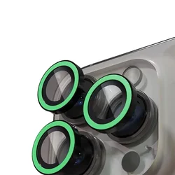 Luminous Full Cover Camera Lens Protector with Ceramic Rings - 17Air(1pcs (Green)