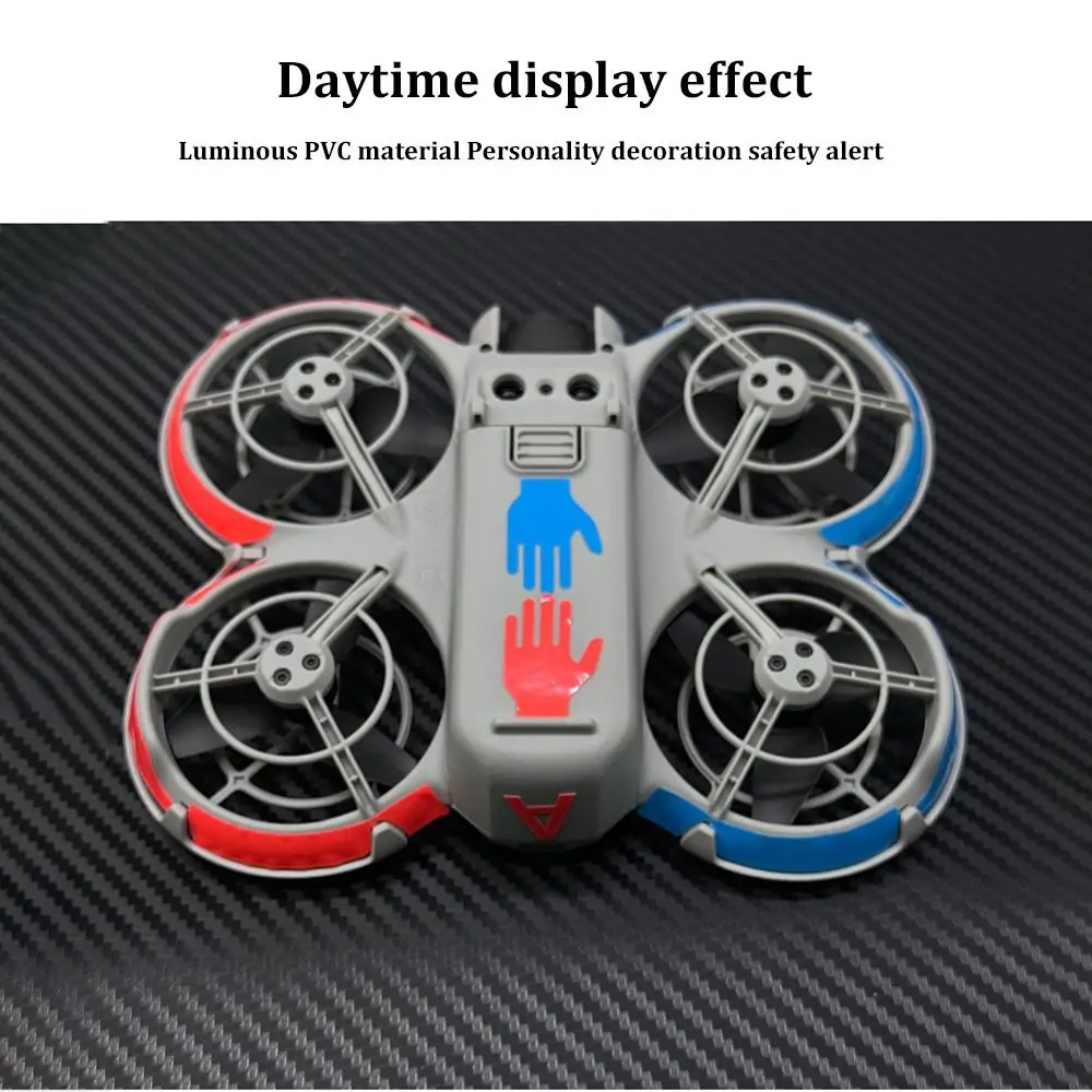 PVC Sticker Cool Skin Night Flight Fluorescent Color Sticker Increase Flight Safety Aerial Camera Accessories for DJI Neo