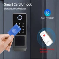 Tuya WIFI Double Side Fingerprint Lock Waterproof Outdoor Gate Passcode Rfid Card Keyless Smart Door Lock - Image 3