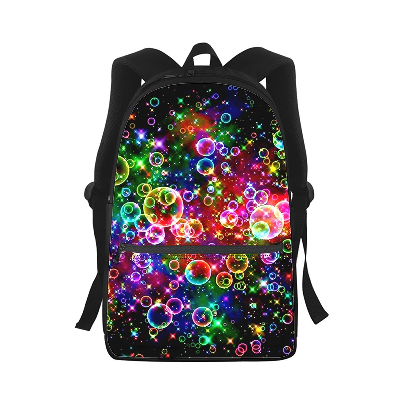

Модный Радужный рюкзак для мужчин и женщин, Модная студенческая школьная сумка с 3D принтом, детский дорожный ранец на плечо
