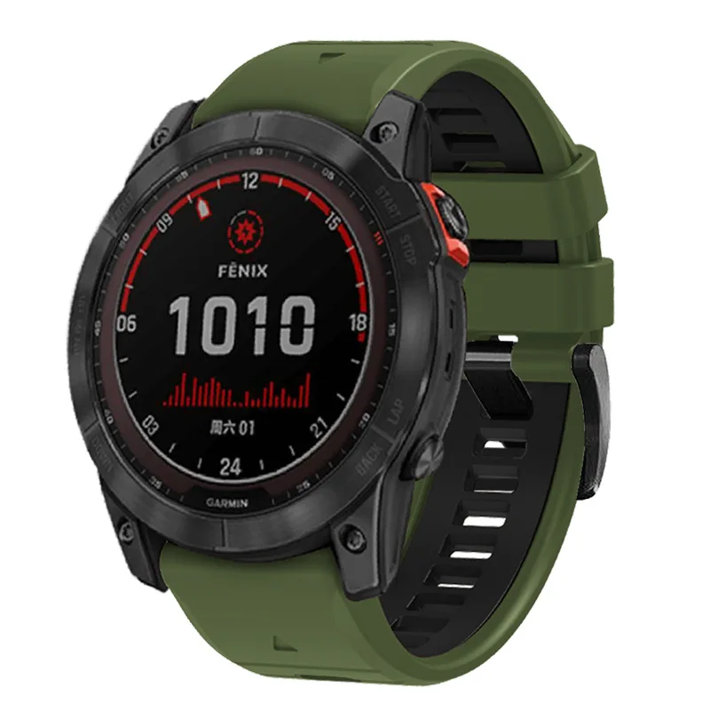 QuickFit 22mm Silicone Strap - Premium Replaceable Watchband Bracelet