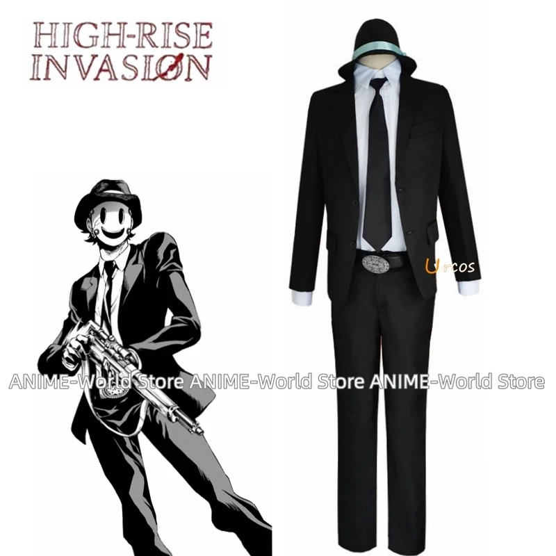 

Anime High Rise Invasion Cosplay Sniper Mask Uniform Costume Top Pants Hat Halloween Carnival Suit