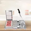 Manual Satay Skewer Machine BBQ Stainless Steel Mutton Kebab Lamb Skewer Tools Doner Kebab Meat Wear String Machine 5