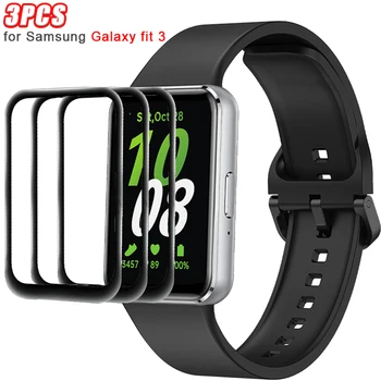 Pellicola salvaschermo 3 pezzi per Samsung Galaxy Fit3 pellicola antigraffio 3D adatta a 3 pellicole Ultra-HD sottili e complete (non in vetro)