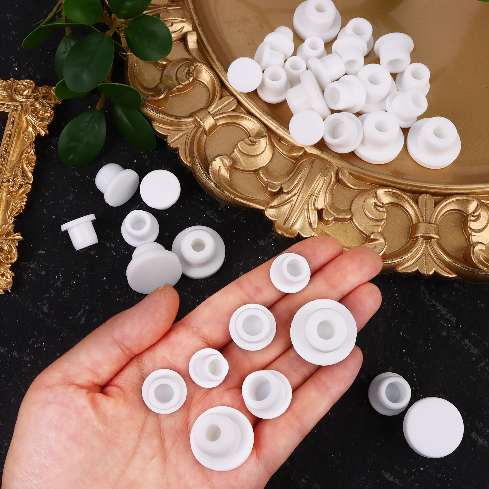35Pcs Silicone Salt And Pepper Shaker Stoppers 10,11,12,13,14,15,16mm Stoppers For Salt And Pepper Shakers, Shaker Plug Rep