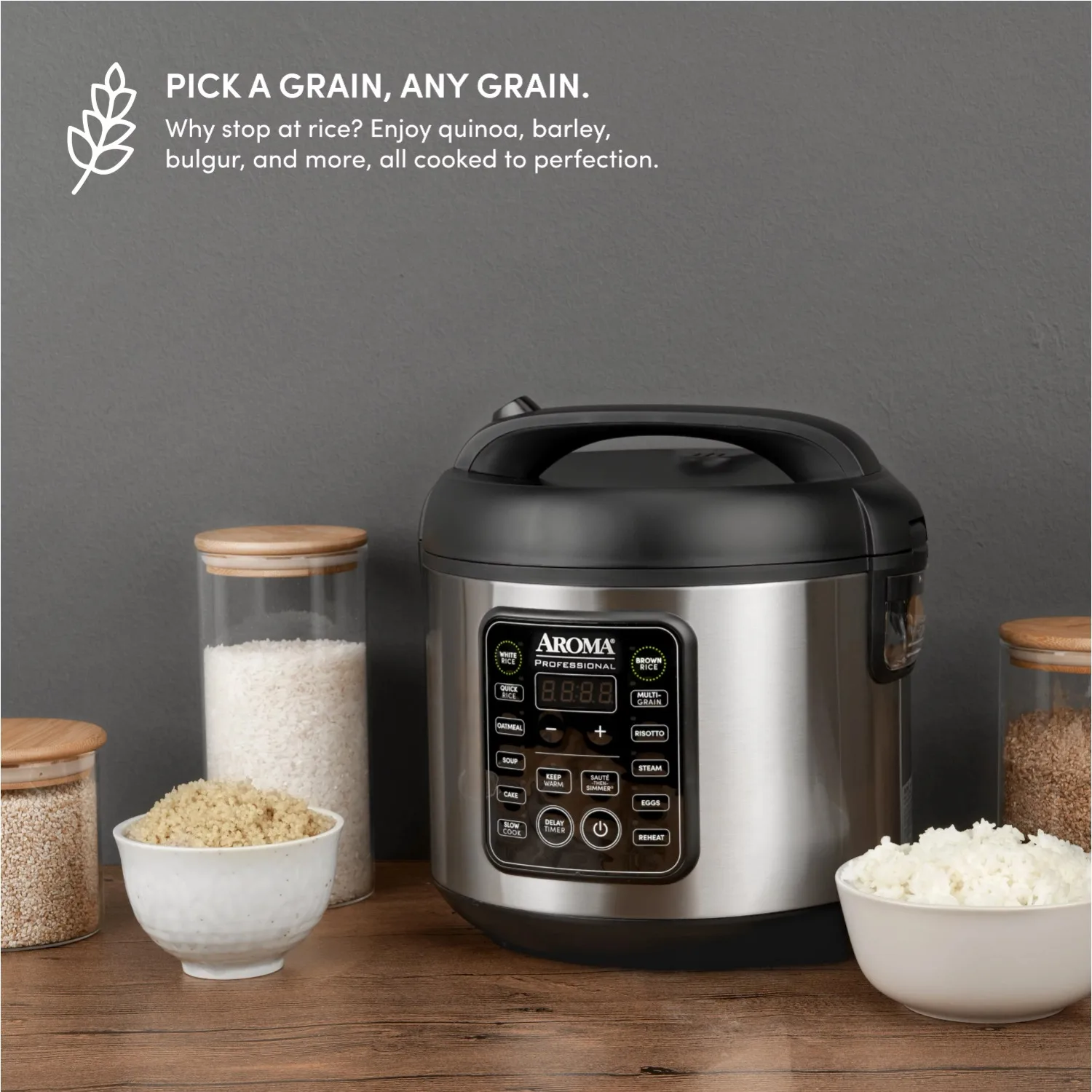 Digital Rice & Grain Multicooker  20-Cup (Cooked) / 5Qt.