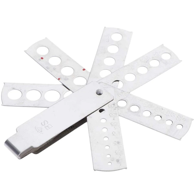 

Складной веер из алюминия, Алмазный карат, измерительный Калибр для драгоценных камней, миллиметров, ювелирные инструменты для драгоценных камней 918F