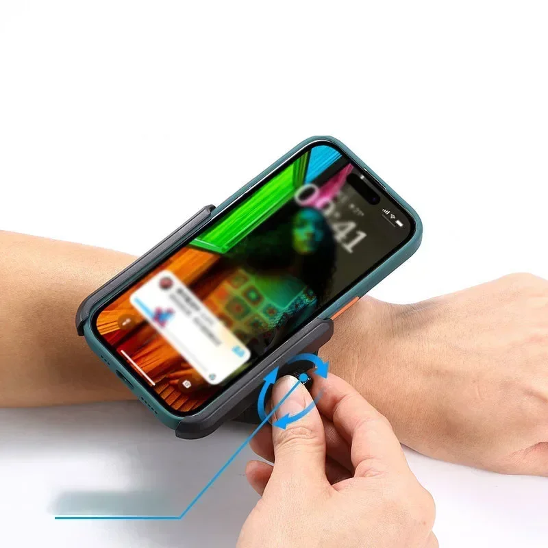 Running Sport Armbands Phone Holder for iPhone 16 15 14 13 12 Pro Max 14 Plus Samsung S24 Ultra Xiaomi Arm Band Bracket GPS Clip