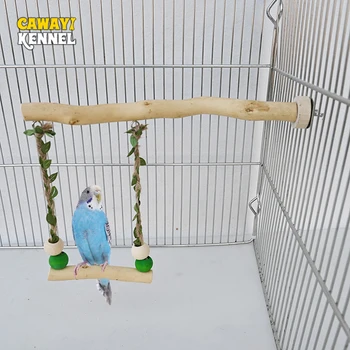 parrot swing, bird stand, wooden bird perch, beak grinding toy, claw grinding perch, bird cage accessory, parrot perch, bird chew toy, double layer swing, pet bird toy, 1