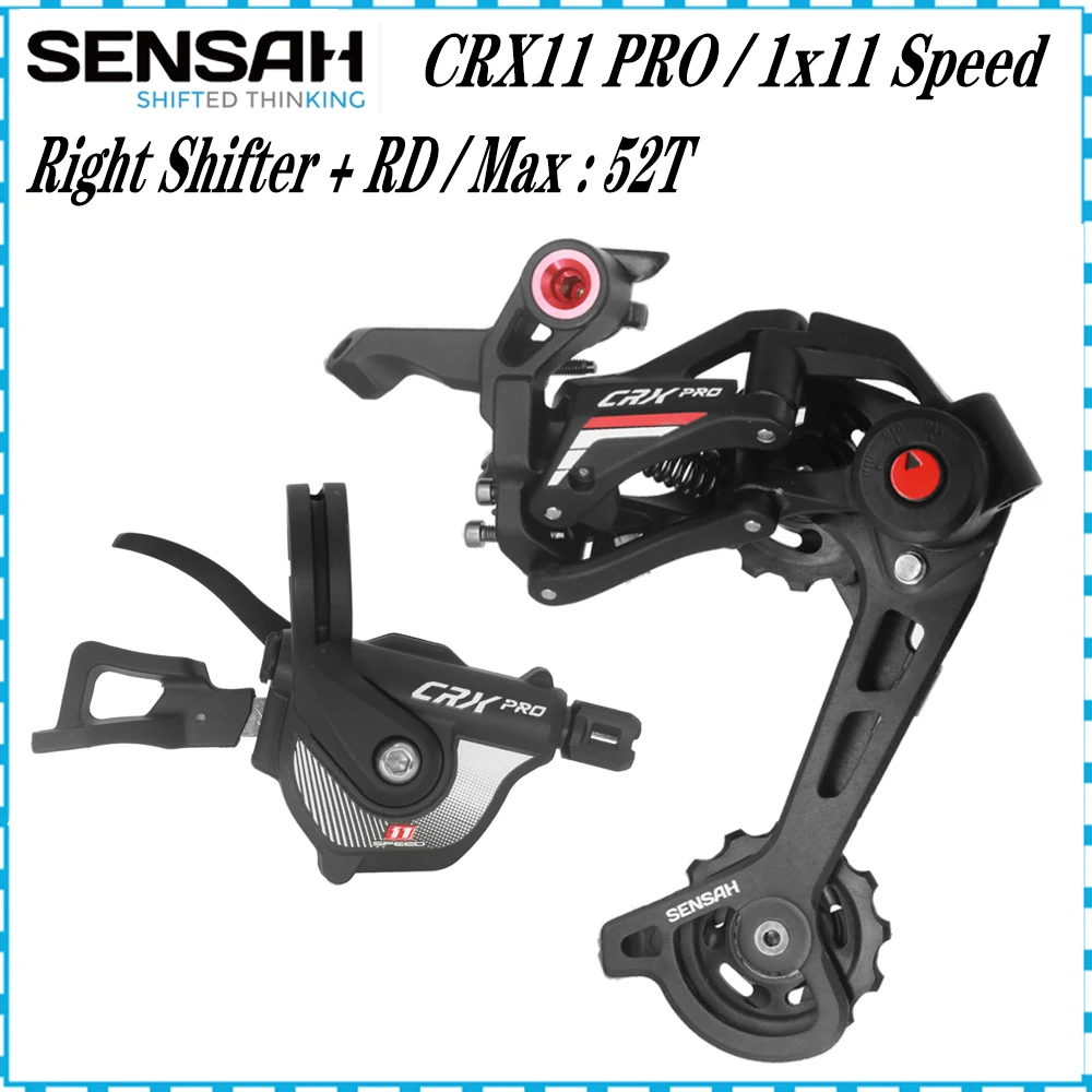 

SENSAH CRX PRO 11 Speed Groupset Shift Lever And Rear Derailleur For MTB 42T 46T 50T 52T 11v Switch Compatible SHIMANO Sram