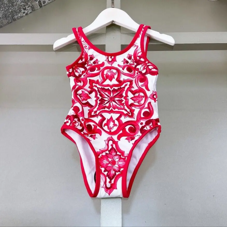 Girl Swimsuit Flower Girl Swim Wear Summer Children clothes 2-12y children swimsuit children swimsuits