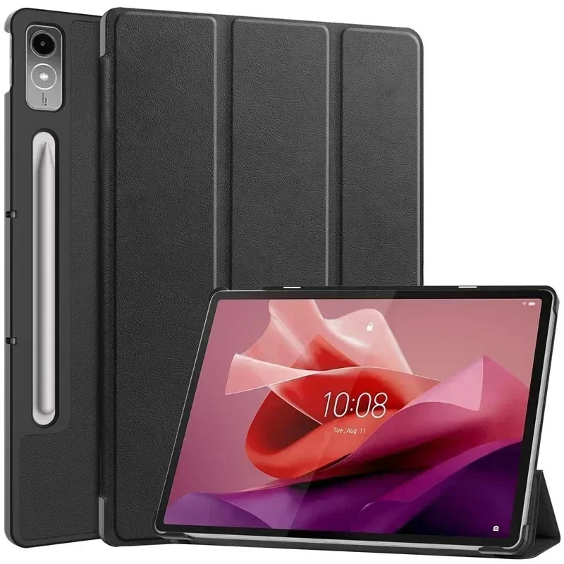 Per Lenovo Tab M11 / Xiaoxin Pad 11 2024 Flip orizzontale TPU custodia per tablet in pelle PU tessuto(Rosso
