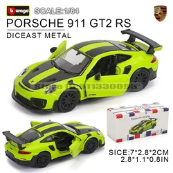 Bburago 1:64 Premium Die - Cast Sports Car Collection Toy (Porsche 911 GT2)
